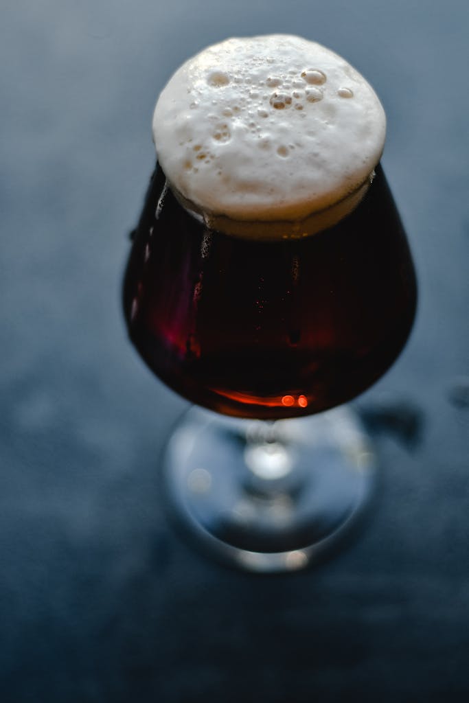 A Glass Filled With Beer